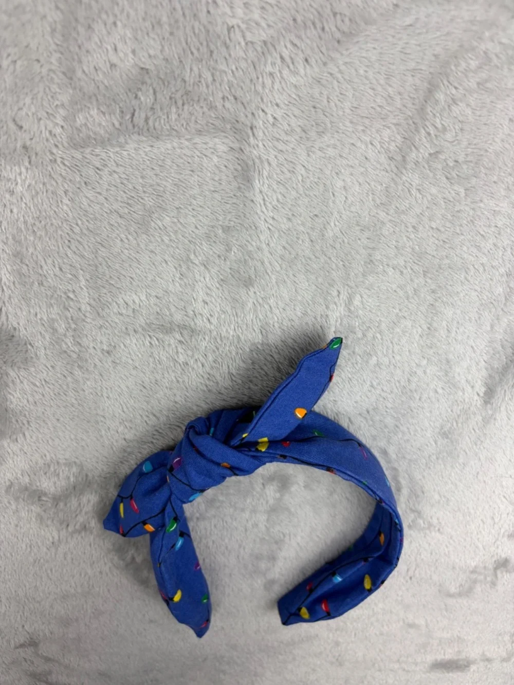 Christmas Lights Top Knot Headband Adult Size - Picture 5 of 6